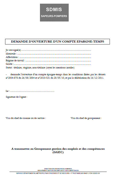 Ouverture CET